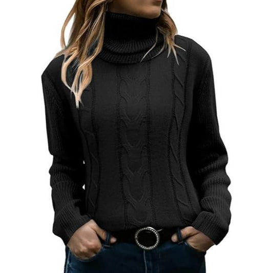 Women's Chunky Knit Turtleneck Sweater